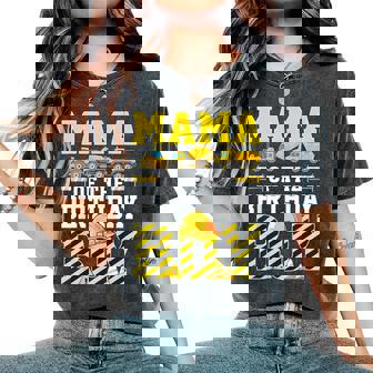 Mama Of The Birthday Boy Construction Truck Women's Oversized Comfort T-Shirt | Seseable UK