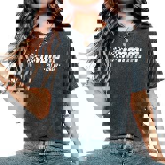 Mama Pit Crew Race Car Birthday Family Matching Pit Crew Women's Oversized Comfort T-Shirt - Monsterry
