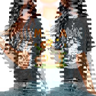 Mama Of The Wild One 1St Birthday Boy Safari Jungle Women's Oversized Comfort T-Shirt | Seseable FR