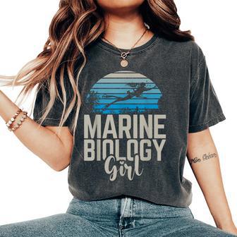 Marine Biologist Girl Marine Biologist Women's Oversized Comfort T-Shirt - Thegiftio UK