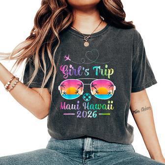 Maui Hawaii Beach Girls Trip 2026 Summer Vibes Women's Oversized Comfort T-Shirt - Thegiftio UK