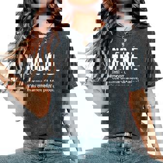 Mémé Fete Des Meres Idée Drole Pour Grand-Mère Mémé T-shirt oversize confortable pour femme - Cadeauxyz