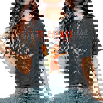 Mexican Te Calmas O Te Calmo Spanish Mother Mom Expression Women's Oversized Comfort T-Shirt | Seseable CA