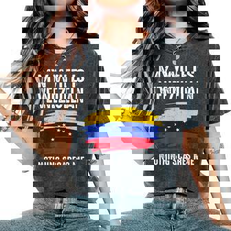 Mi Esposa Esenezuela Bandera Del Orgulloenezuela Raíces Del Patrimonio Camiseta extragrande cómoda para mujer - Regaloses