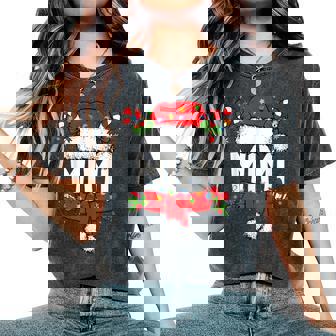 Mimi Christmas Pajama Santa Claus Family Matching Grandma Women's Oversized Comfort T-Shirt | Seseable UK