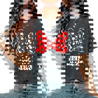 Mimi Mouse Family Vacation Bow Women's Oversized Comfort T-Shirt - Thegiftio