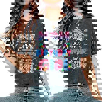 Mom And Dad Of The Birthday Girl Party Decor Family Matching Women's Oversized Comfort T-Shirt - Monsterry