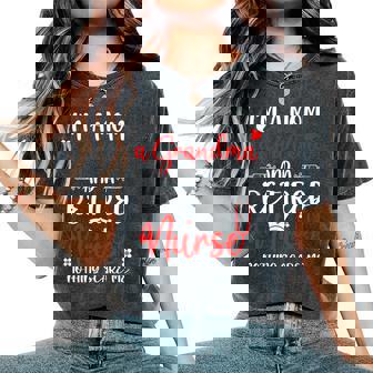 Mom Grandma Retired Nurse Nothing Scare Me Retirement Women's Oversized Comfort T-Shirt | Seseable UK