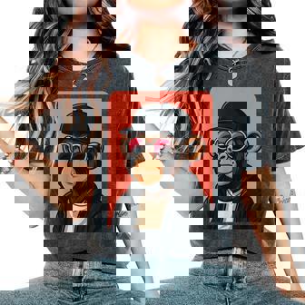 Mono Con Gafas Deol Para Hombre Y Mono Gráfico Camiseta extragrande cómoda para mujer - Regaloses