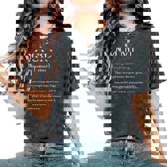 Mumu Definition おばあちゃん母の日パーティー レディースオーバーサイズコンフォートTシャツ - Kawaiitshirt