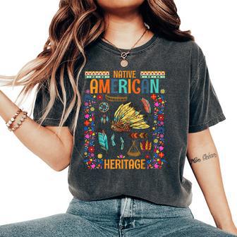 Native American Heritage Ideas For Native American Women's Oversized Comfort T-Shirt | Mazezy