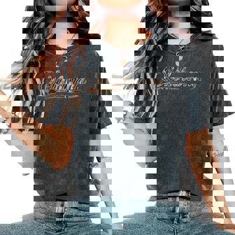 Oklahoma Usa Camouflageintage Inspired Distressed Camo T-shirt oversize confortable pour femme - Cadeauxyz