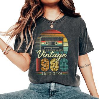 Original 1986 Cumpleañosintage Regalo Leyenda Retro Hombre Y 37 Años Multicolor Talla Manga Larga Algodón Y Poliéster Camiseta extragrande cómoda para mujer - Regaloses
