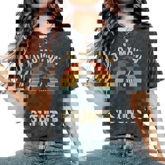 I Do My Own Stunts Girls Broken Arms Get Well Injury Women's Oversized Comfort T-Shirt - Monsterry