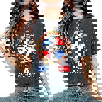 Hispanic Heritage Month Dominican Flag Dominicana Boy & Girl Women's Oversized Comfort T-Shirt - Monsterry