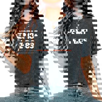 Papa Humour Enfant Chef Maman Drole C'est Moi Le Boss T-shirt oversize confortable pour femme - Cadeauxyz