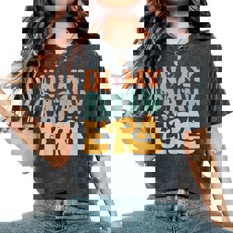 In My Papaw Era Groovy Grandpa Father's Day Women's Oversized Comfort T-Shirt - Thegiftio