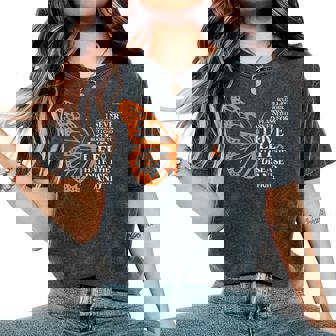 Positive Multiple Sclerosis Awareness Ms Awareness Butterfly Women's Oversized Comfort T-Shirt - Monsterry