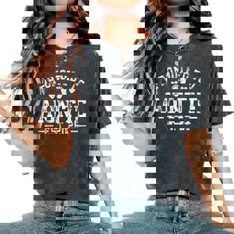 Promoted To Auntie Est 2026 Auntie To Be 1St Time Aunt Women's Oversized Comfort T-Shirt - Thegiftio