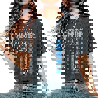 Proud Air Force Mom Of The Us Air Force Usa Flag Women's Oversized Comfort T-Shirt | Seseable FR