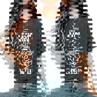 Proud Aunt Of A Sailor Us Veteran Family Matching Women's Oversized Comfort T-Shirt | Seseable FR