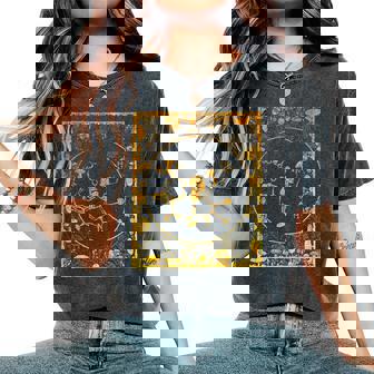 Psilocybin Molecule Mushroom Mycologist Chemistry Science Women's Oversized Comfort T-Shirt - Monsterry