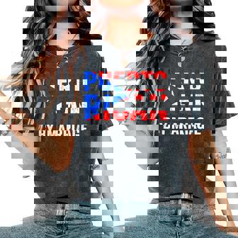 Puerto Rican By Marriage Puerto Rico Flag Husband Wife Women's Oversized Comfort T-Shirt | Mazezy