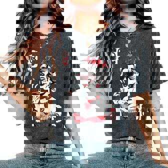 Queen Of Hearts For Coffee Lovers Women's Oversized Comfort T-Shirt - Monsterry