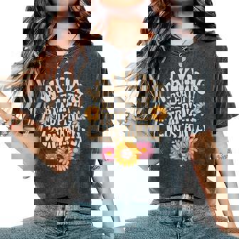 Retro Christian Bible Walking By Faith Tripping Constantly Women's Oversized Comfort T-Shirt | Seseable FR