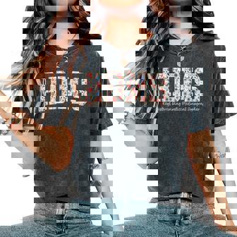 Retro Floral Rdms Registered Diagnostic Medical Sonographer Women's Oversized Comfort T-Shirt | Seseable UK