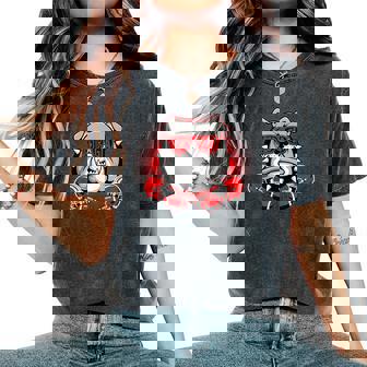 Retro GA Georgia Dog Sport Lovers Tee For Men Women Kids Women's Oversized Comfort Colors T-Shirt | Mazezy