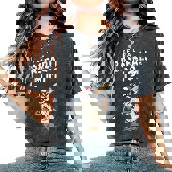 Retro Raccoon Feral Baseball Mom Trash Panda Sport Lover Women's Oversized Comfort T-Shirt - Monsterry