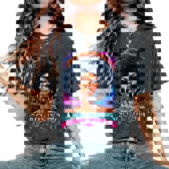 Retro Soul Sista 70S 80S Funk Afro Disco Soul Women's Oversized Comfort T-Shirt | Seseable FR