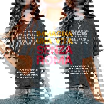 Roma Divertente Regalo Romano T-shirt comoda oversize da donna - Novitaregali