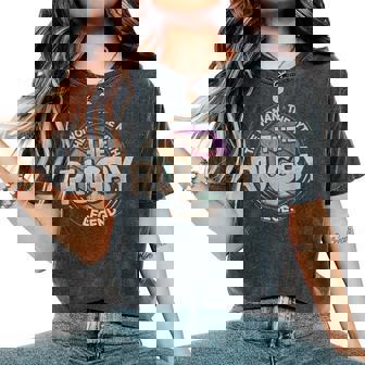 Rugby Legende Retro Football Rugby Camiseta extragrande cómoda para mujer - Regaloses