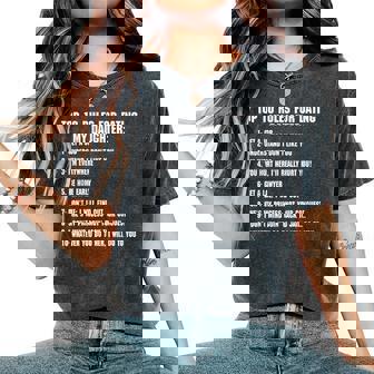 Rules For Dating My Daughter Dad ギフト レディースオーバーサイズコンフォートTシャツ - Kawaiitshirt