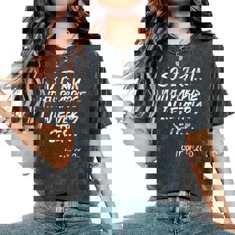 Running Runner Christian Marathon Distressed T-shirt comoda oversize da donna - Novitaregali