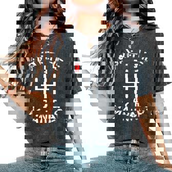 Salva I Manuali Tre Pedali 6Elocità Trasmissione T-shirt comoda oversize da donna - Novitaregali