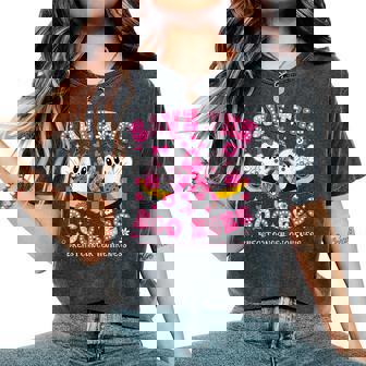 Save The Boo Ghost Bees Breast Cancer Awareness Men Women's Oversized Comfort T-Shirt | Mazezy