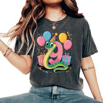 Serpent 9E Anniversaire Pour Garçon Fille 9 Ans Neuvième Neuferpent T-shirt oversize confortable pour femme - Cadeauxyz