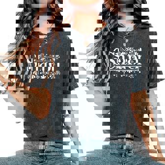 Sharon Name Custom Flower Personalized Botanical Girl Women's Oversized Comfort T-Shirt | Mazezy