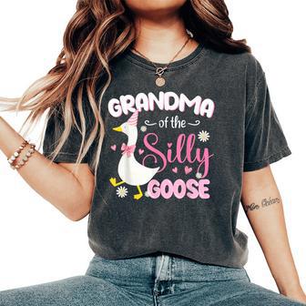 Silly Grandma Goose 1St Birthday Family Matching Party Women's Oversized Comfort T-Shirt - Thegiftio UK