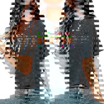 Sister Of The Birthday Boy Pixel Game Party Matching Family Women's Oversized Comfort T-Shirt | Seseable FR