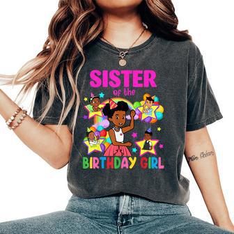 Sister Of Birthday Girl Gracie Birthday Dolls Girl Party Women's Oversized Comfort T-Shirt - Thegiftio UK