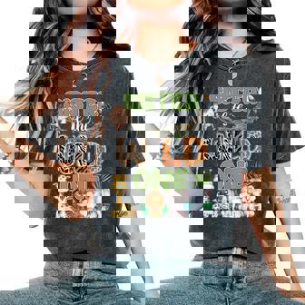 Sister Of The Wild One 1St Birthday Family Safari Jungle Women's Oversized Comfort T-Shirt | Seseable FR