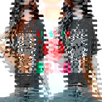 Six Seven Bruh 6 7 Meme Gen Alpha Slang Boy Girl Women's Oversized Comfort T-Shirt | Mazezy