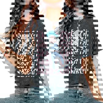 Skater Girlkateboarderkateboard Pour Fille T-shirt oversize confortable pour femme - Cadeauxyz