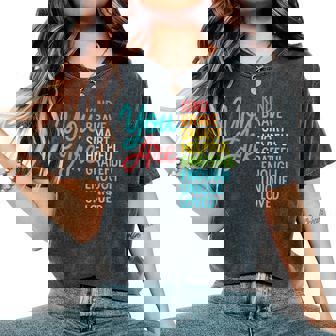 You Are Smart Brave Strong Kind Teacher You Back To School Women's Oversized Comfort T-Shirt | Seseable UK