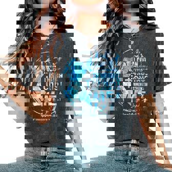 Soccer- Christian I Can Do All Things Religious Boy Men Women's Oversized Comfort T-Shirt - Thegiftio