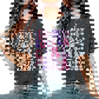 In My Soccer Girl Era Retro Groovy Soccer Girl Women's Oversized Comfort T-Shirt | Mazezy